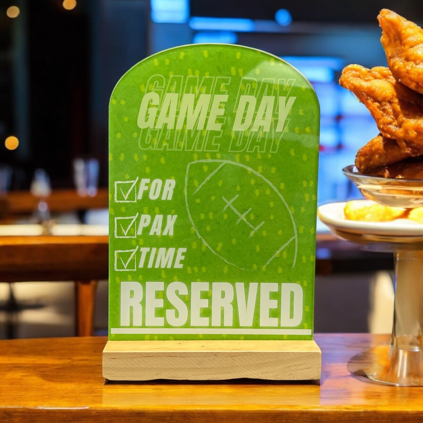 Sports Bar Reserved Sign - RS009