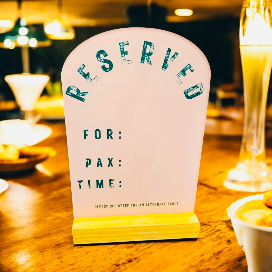 Modern Reserved Sign - RS014