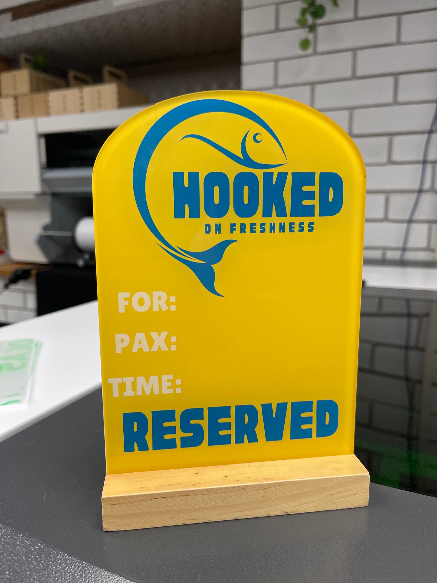Seafood Restaurant Reserved Sign - RS005