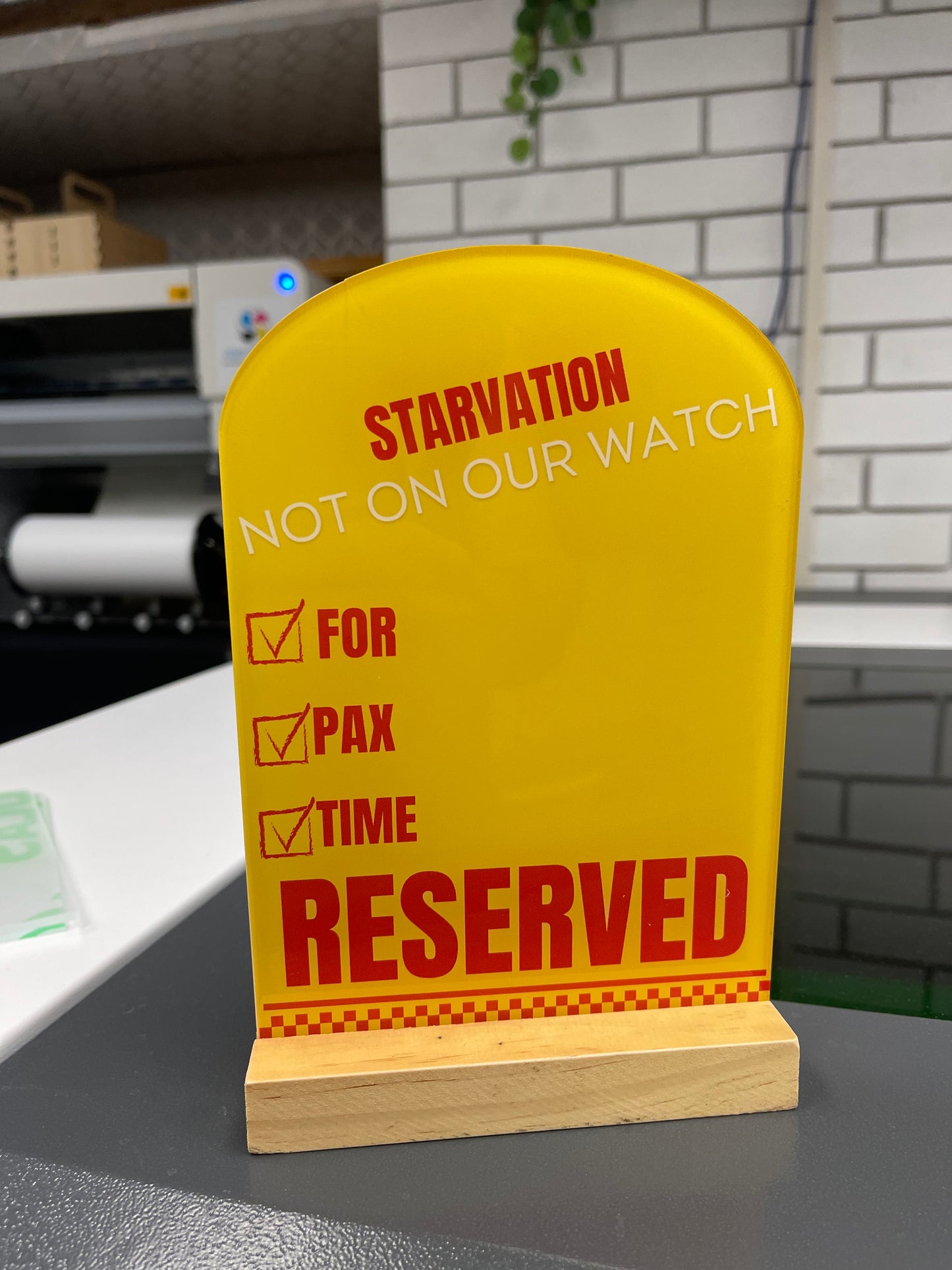 Surf Club Reserved Sign - RS010