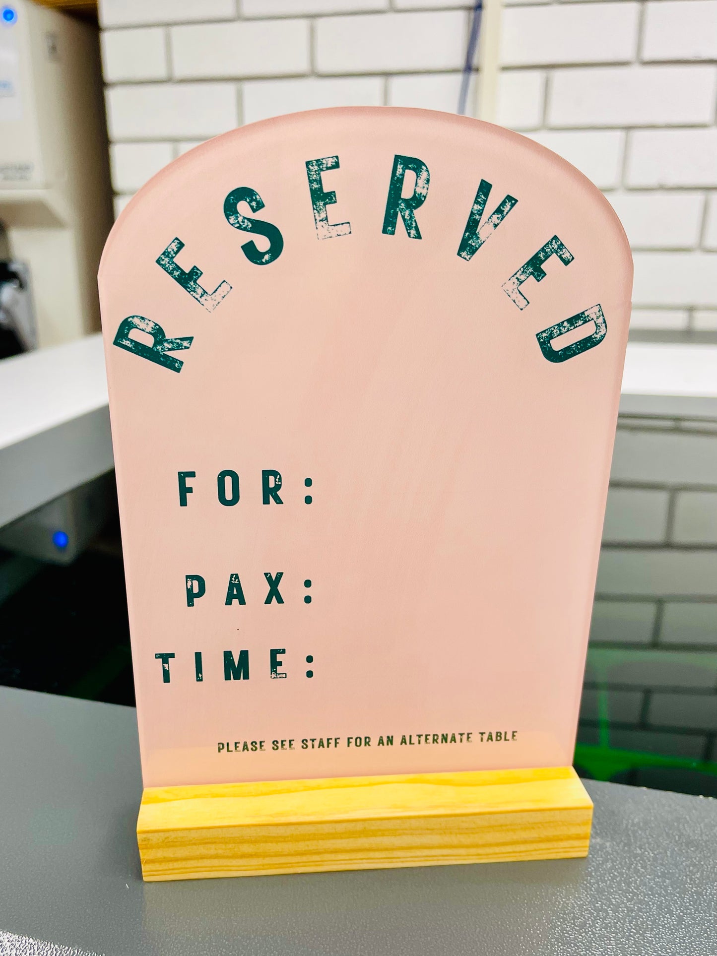 Modern Reserved Sign - RS014