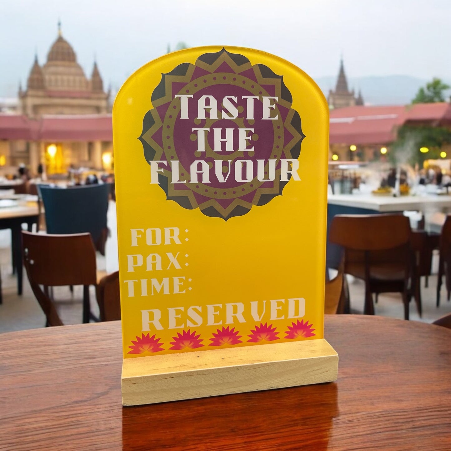 Indian Restaurant Reserved Sign - RS008