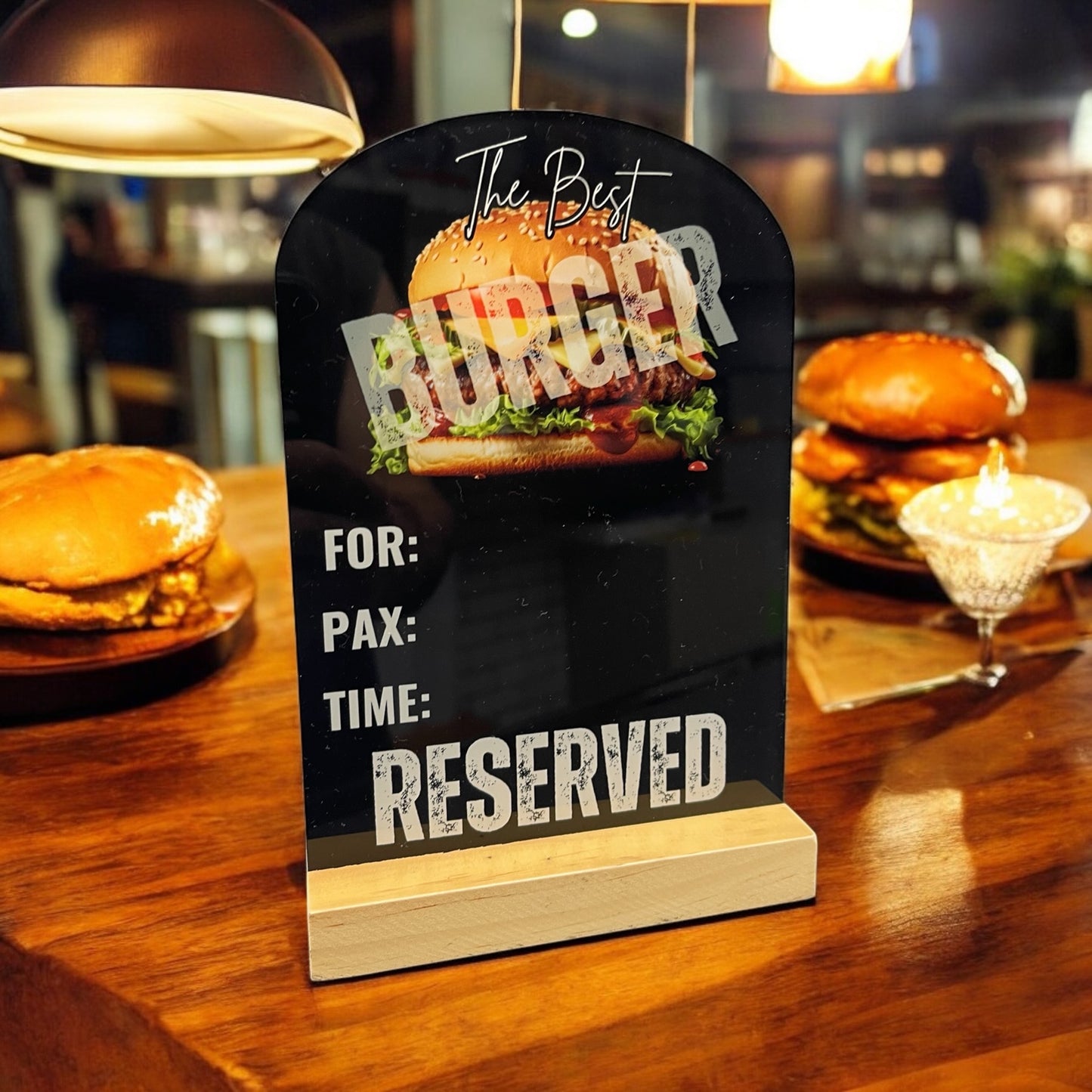 Burger Joint Reserved Sign - RS003