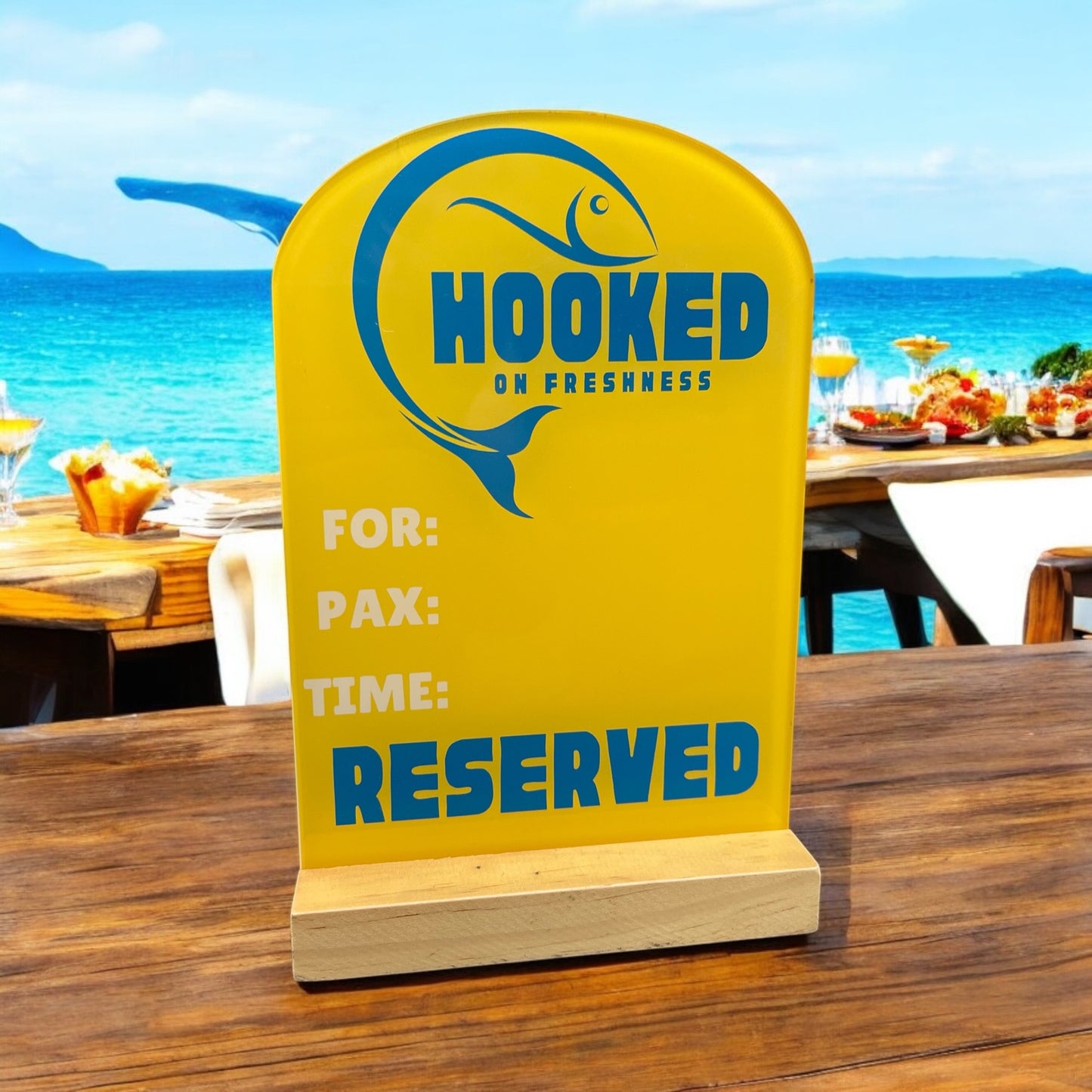Seafood Restaurant Reserved Sign - RS005