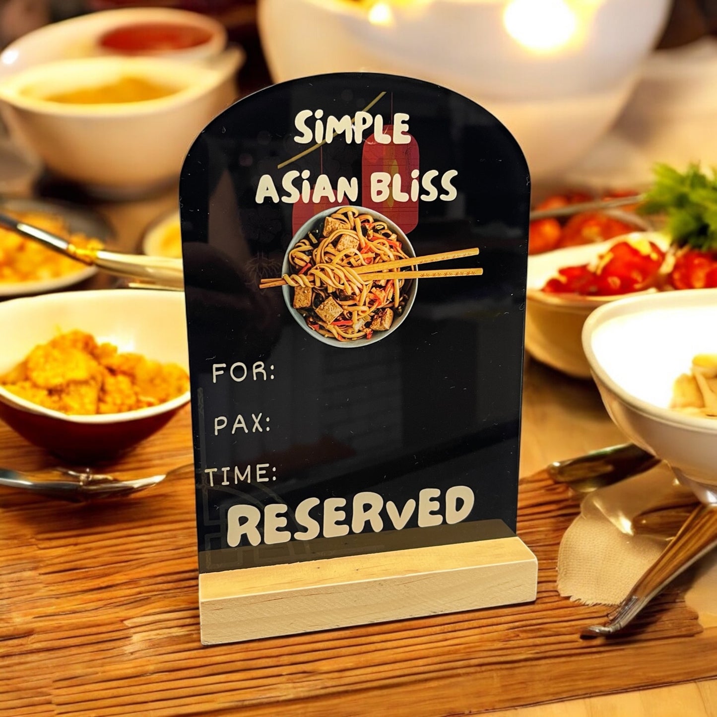 Asian Reserved Sign - RS004