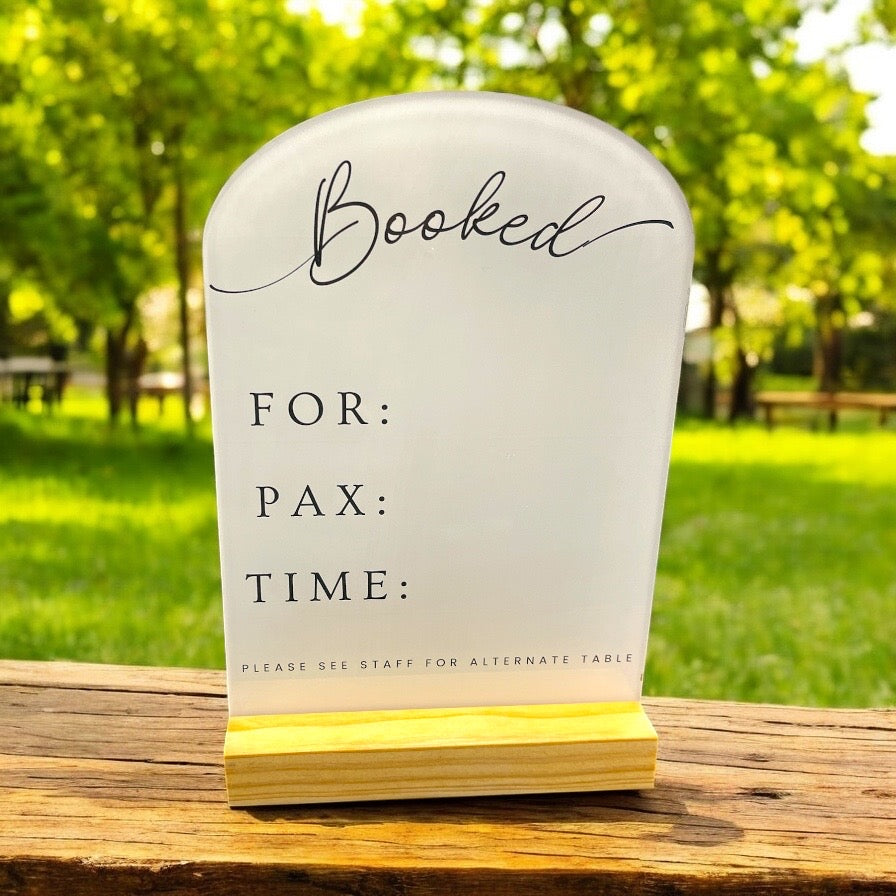 Generic Classic Reserved Sign - RS0016