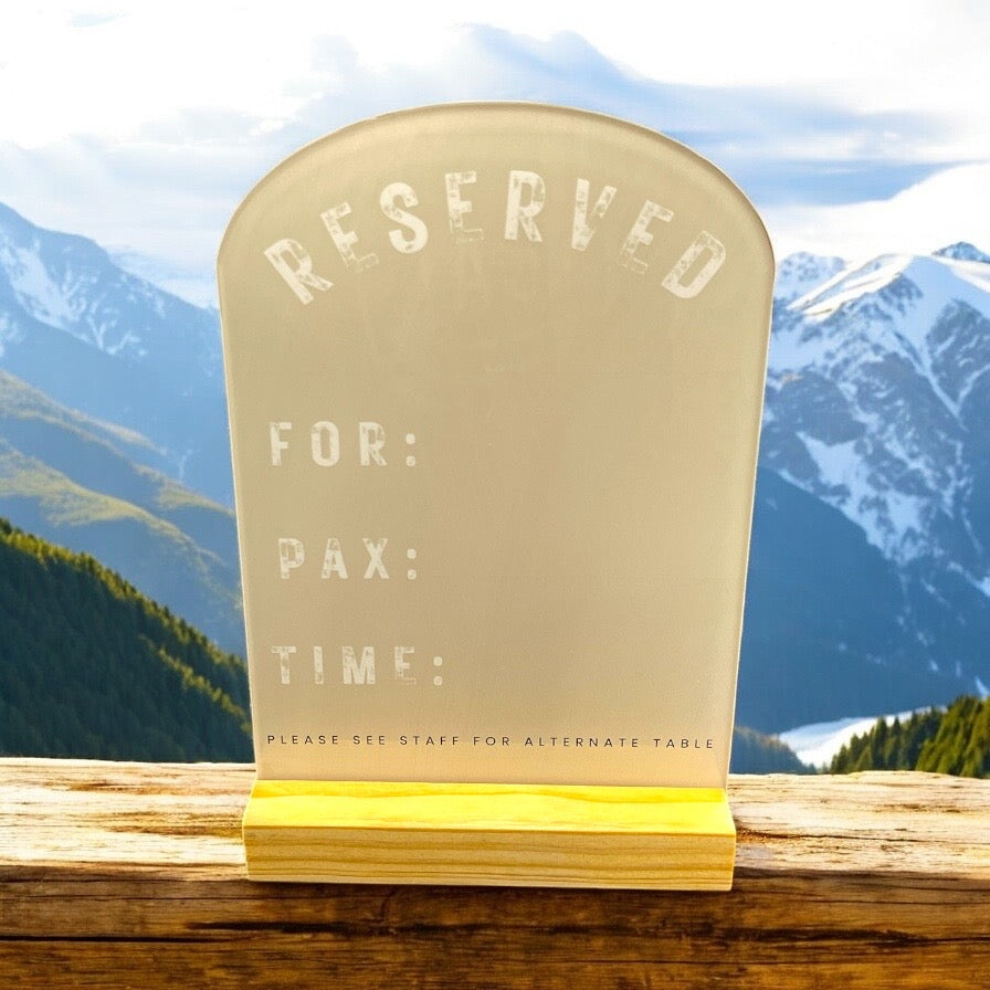 Reserved Sign Generic Urban - RS019