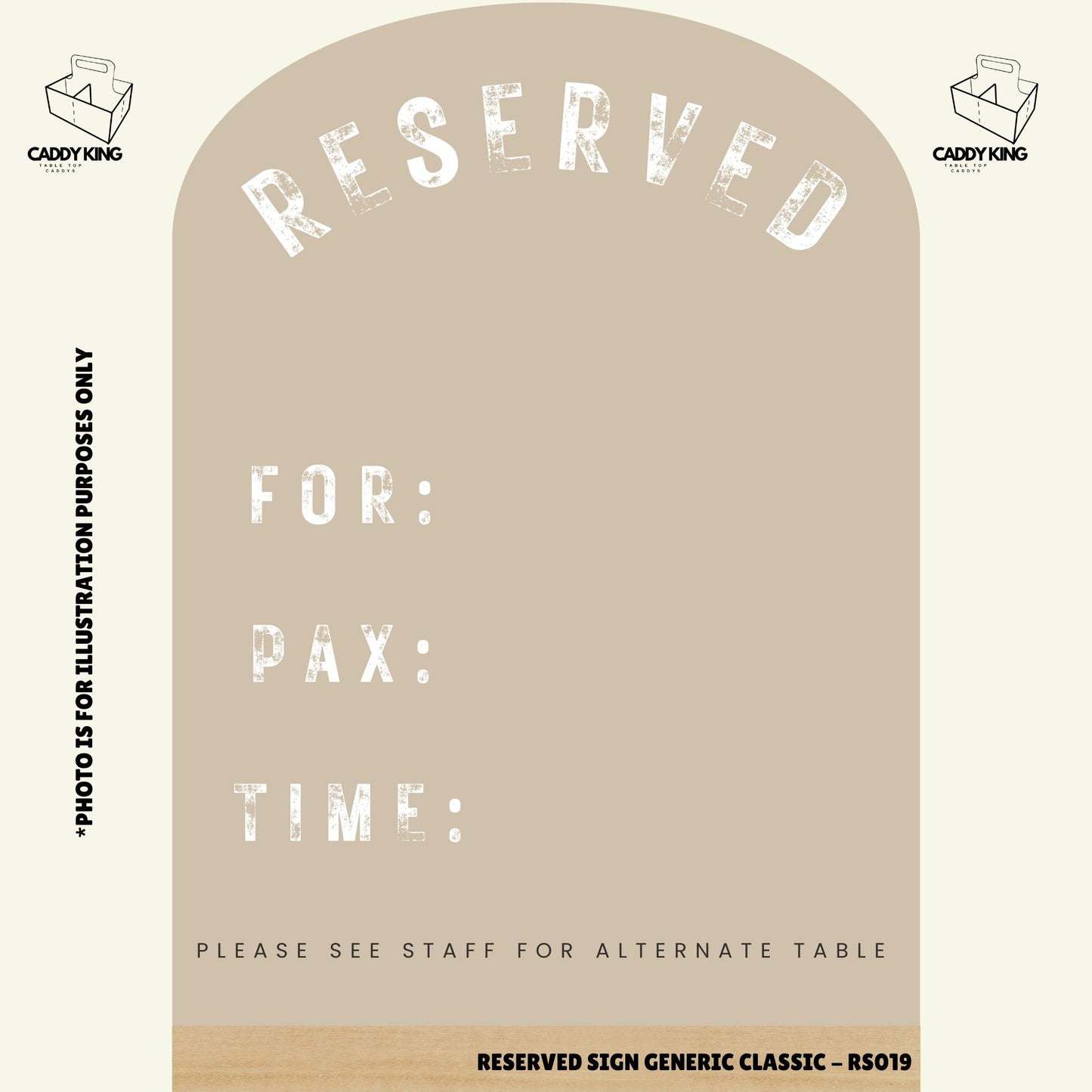 Reserved Sign Generic Urban - RS019