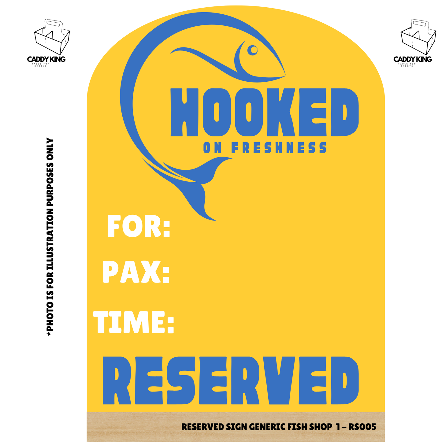 Seafood Restaurant Reserved Sign - RS005