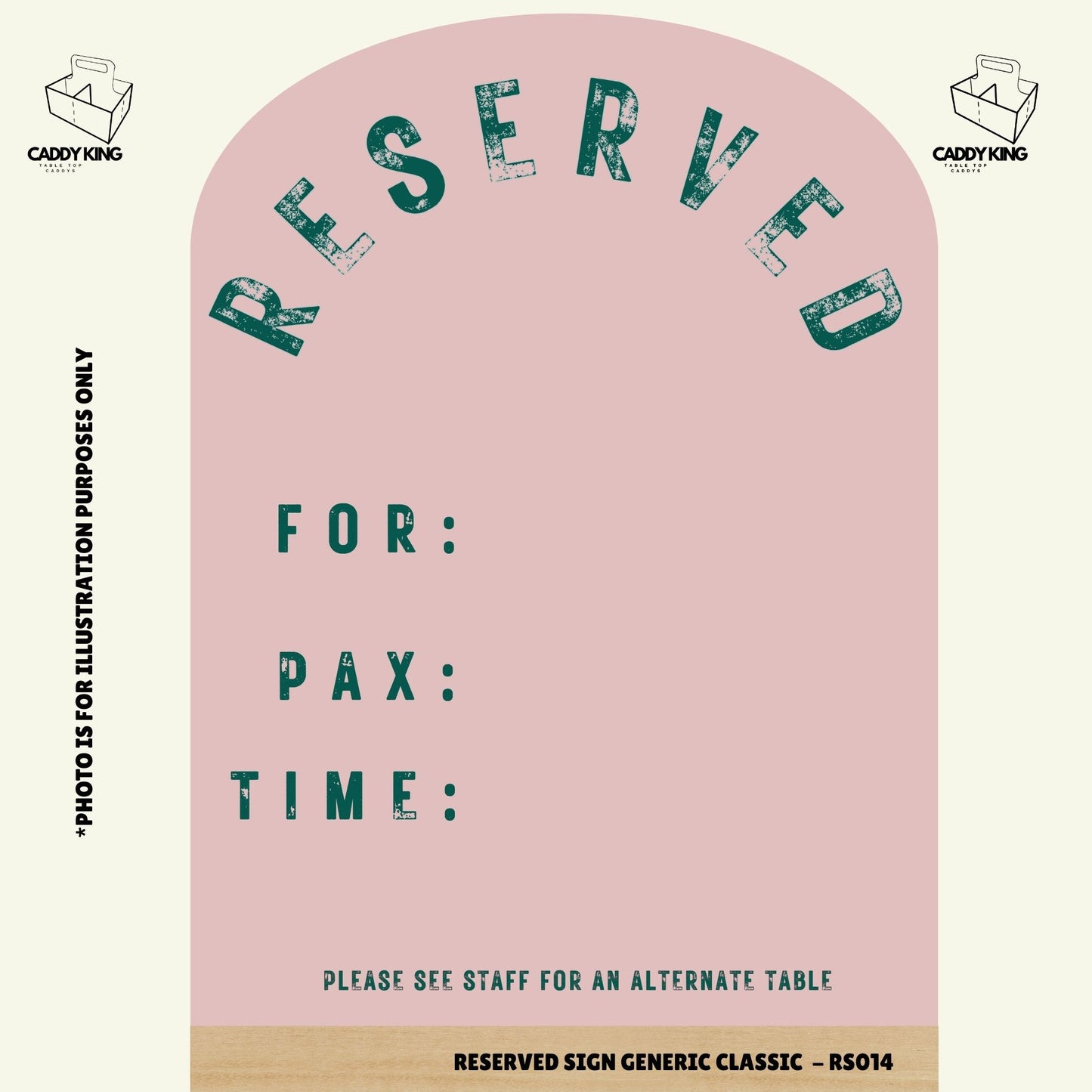 Modern Reserved Sign - RS014