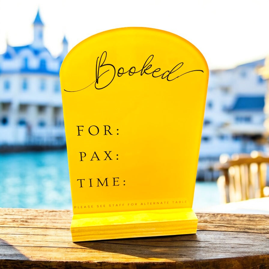 Reserved Sign Generic Classic Yellow - RS0017