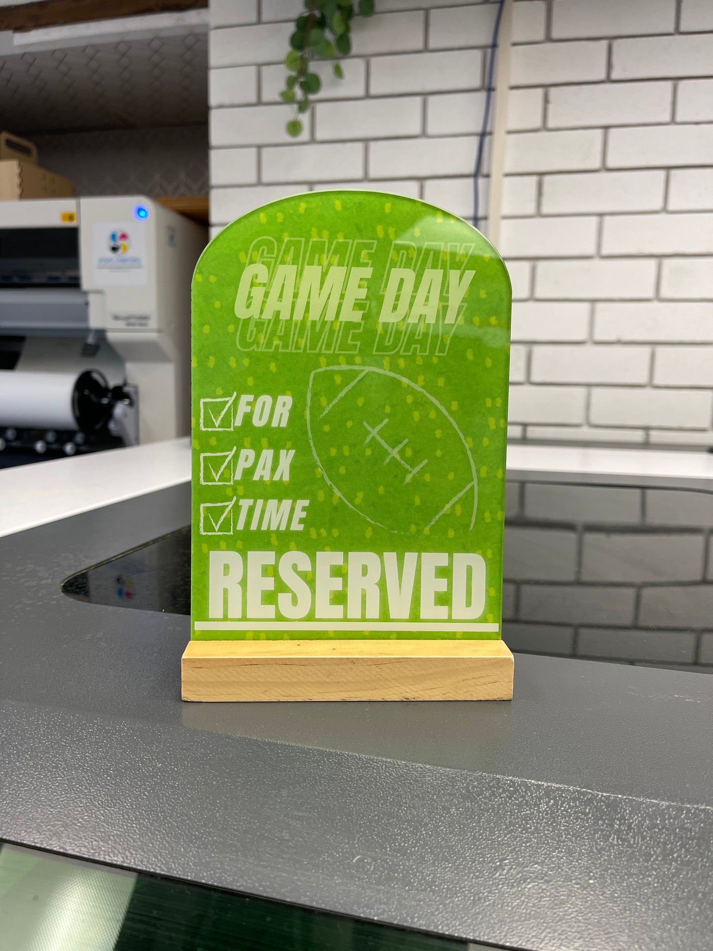 Sports Bar Reserved Sign - RS009