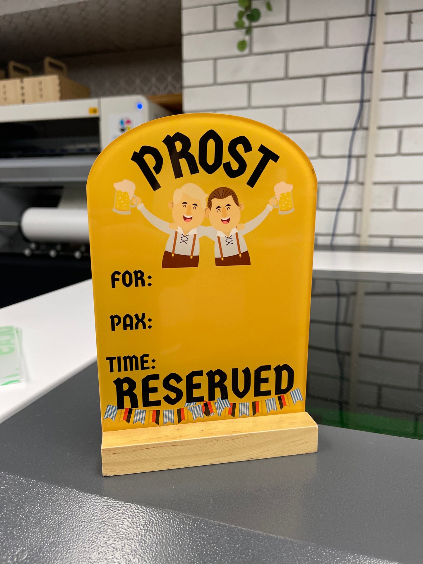 Beerhouse Reserved Sign - RS002