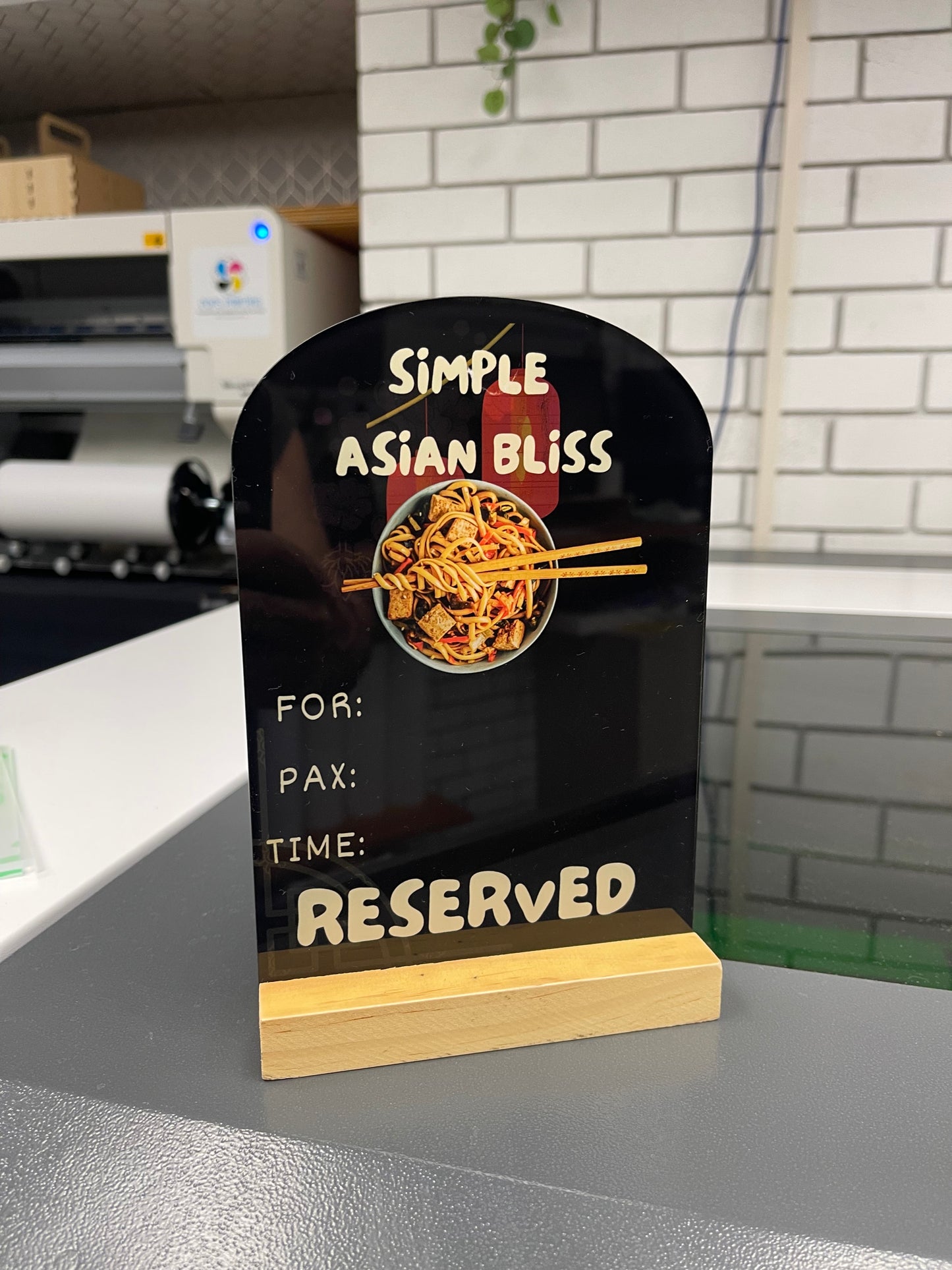 Asian Reserved Sign - RS004
