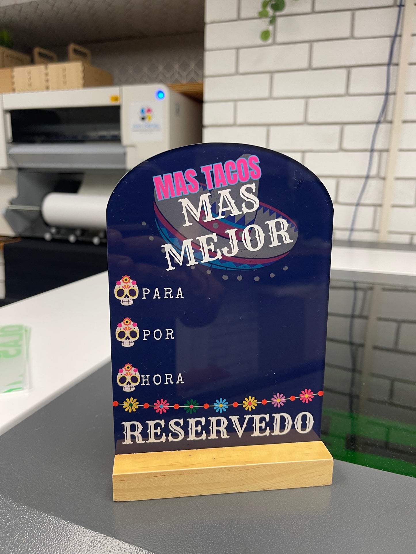 Mexican Restaurant Reserved Sign Spanish 2 - RS012