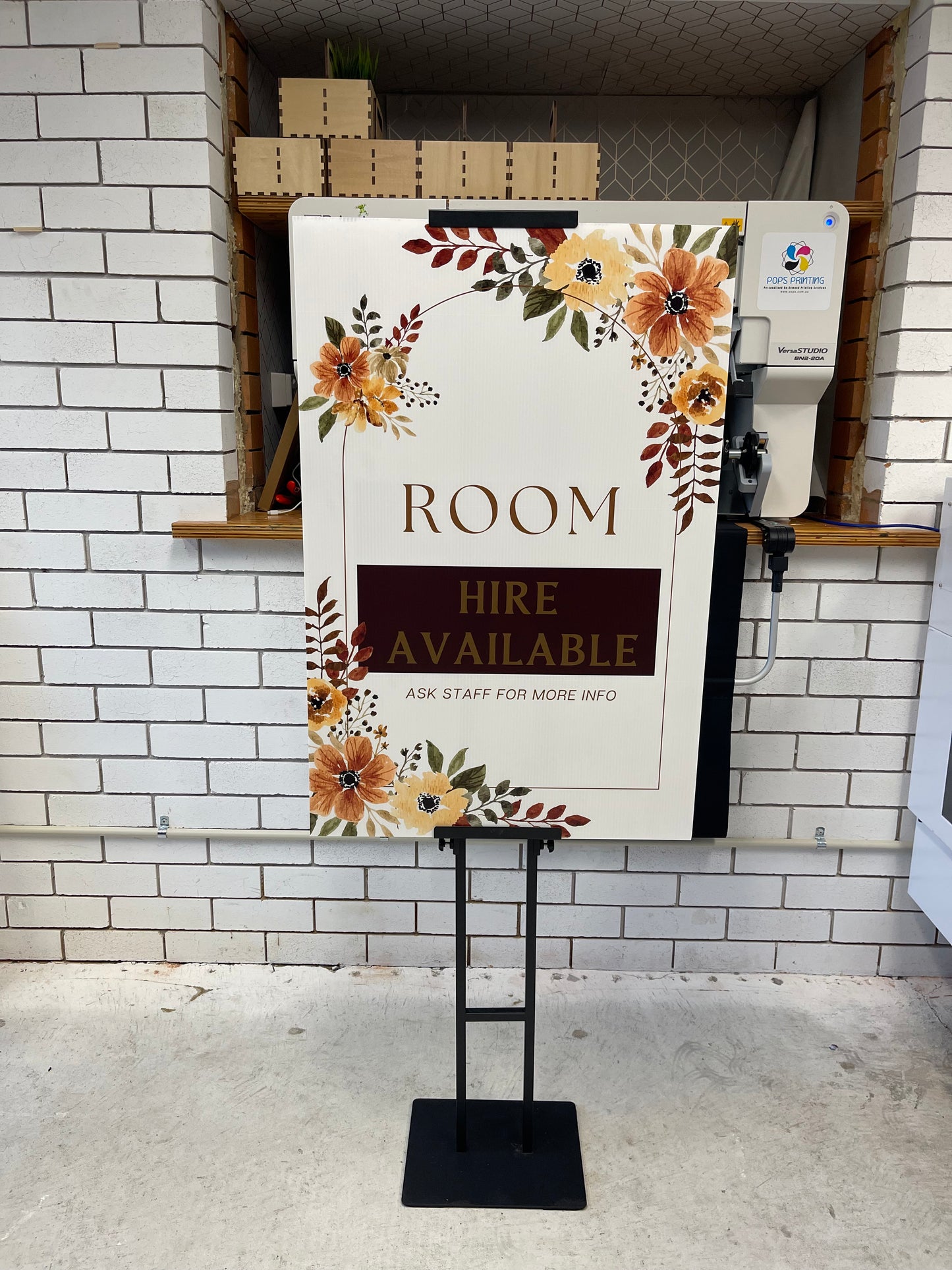 A1 Corflute Sign - Floral - FS002